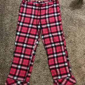 Victoria's Secret Red and Black Plaid Pajama Pants